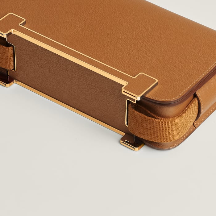 Gold Hermès Geta Slim Bag