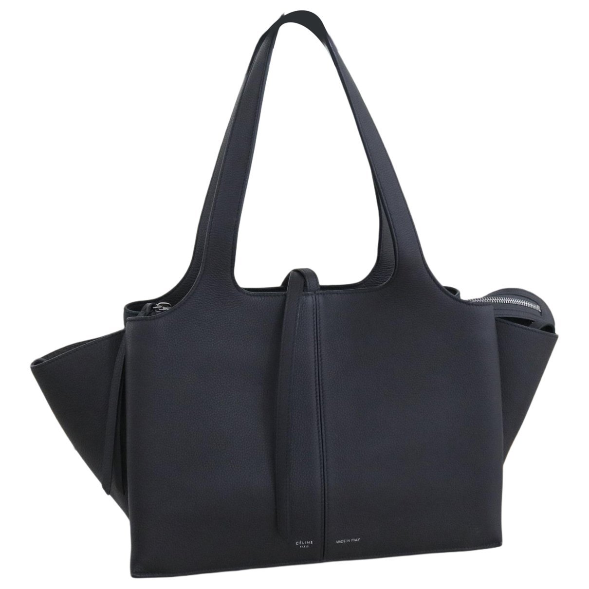 Tri-Fold leather tote