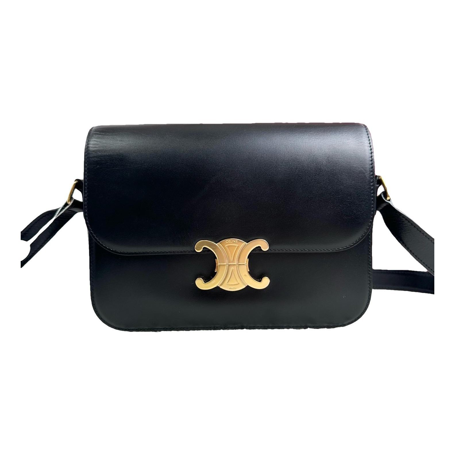 Triomphe leather handbag