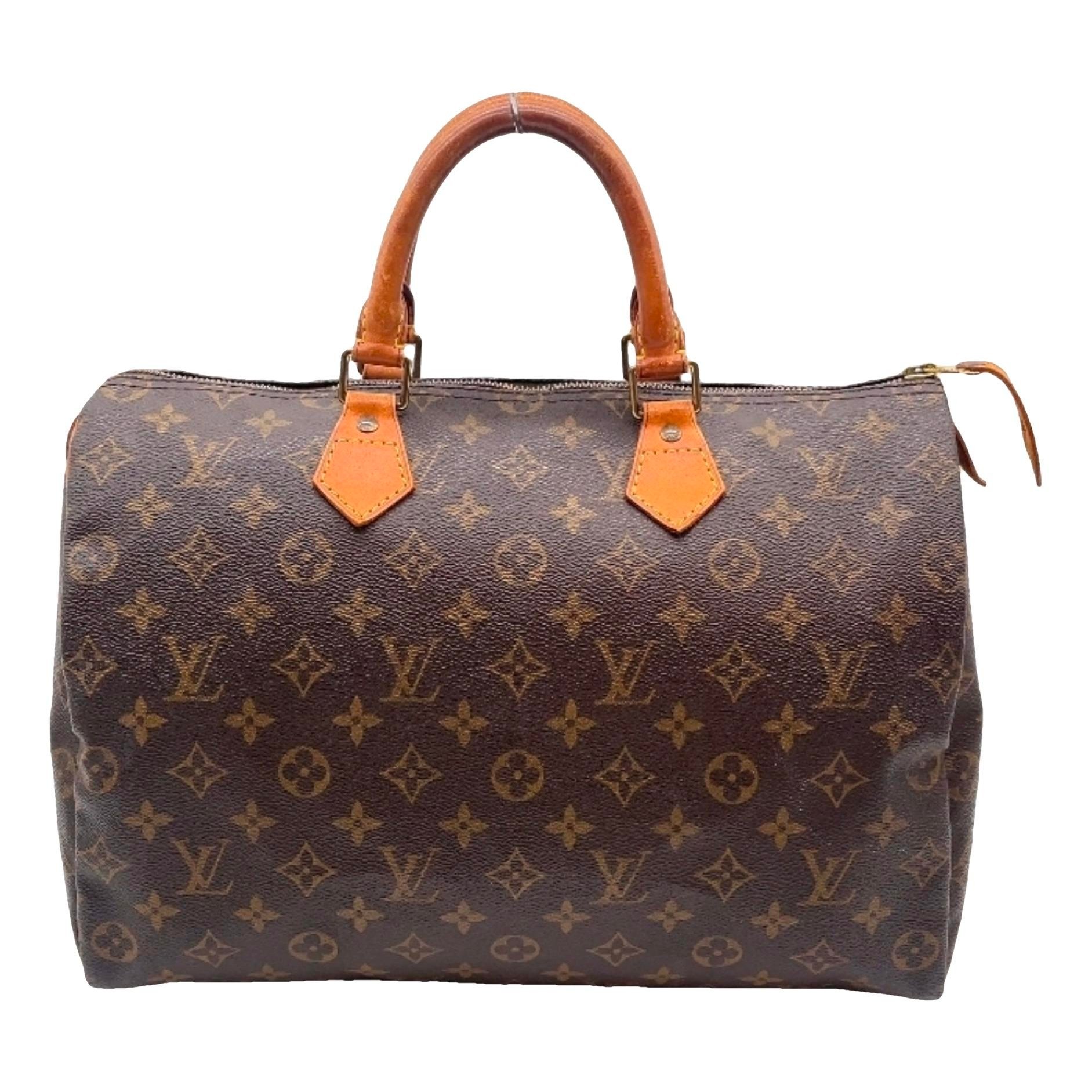 Speedy leather handbag