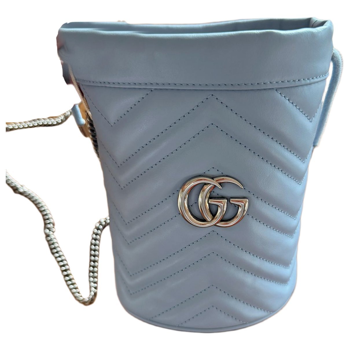 GG Marmont Chain Bucket leather handbag