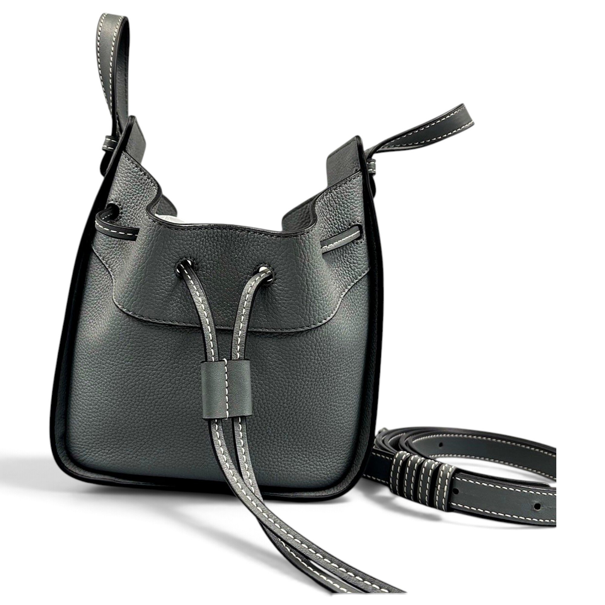 Hammock leather handbag