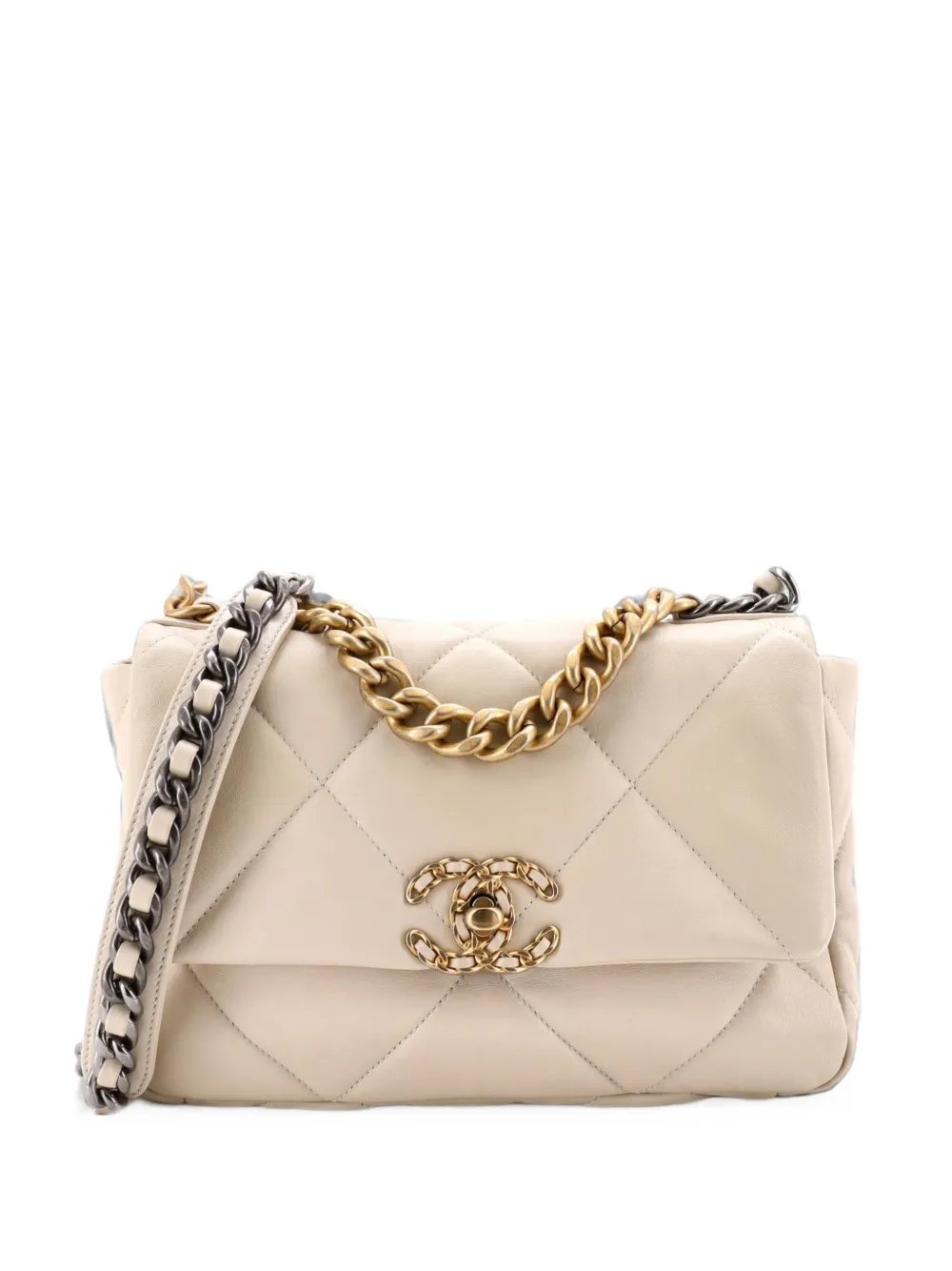 19 Flap Bag Quilted Leather Medium crossbody bag