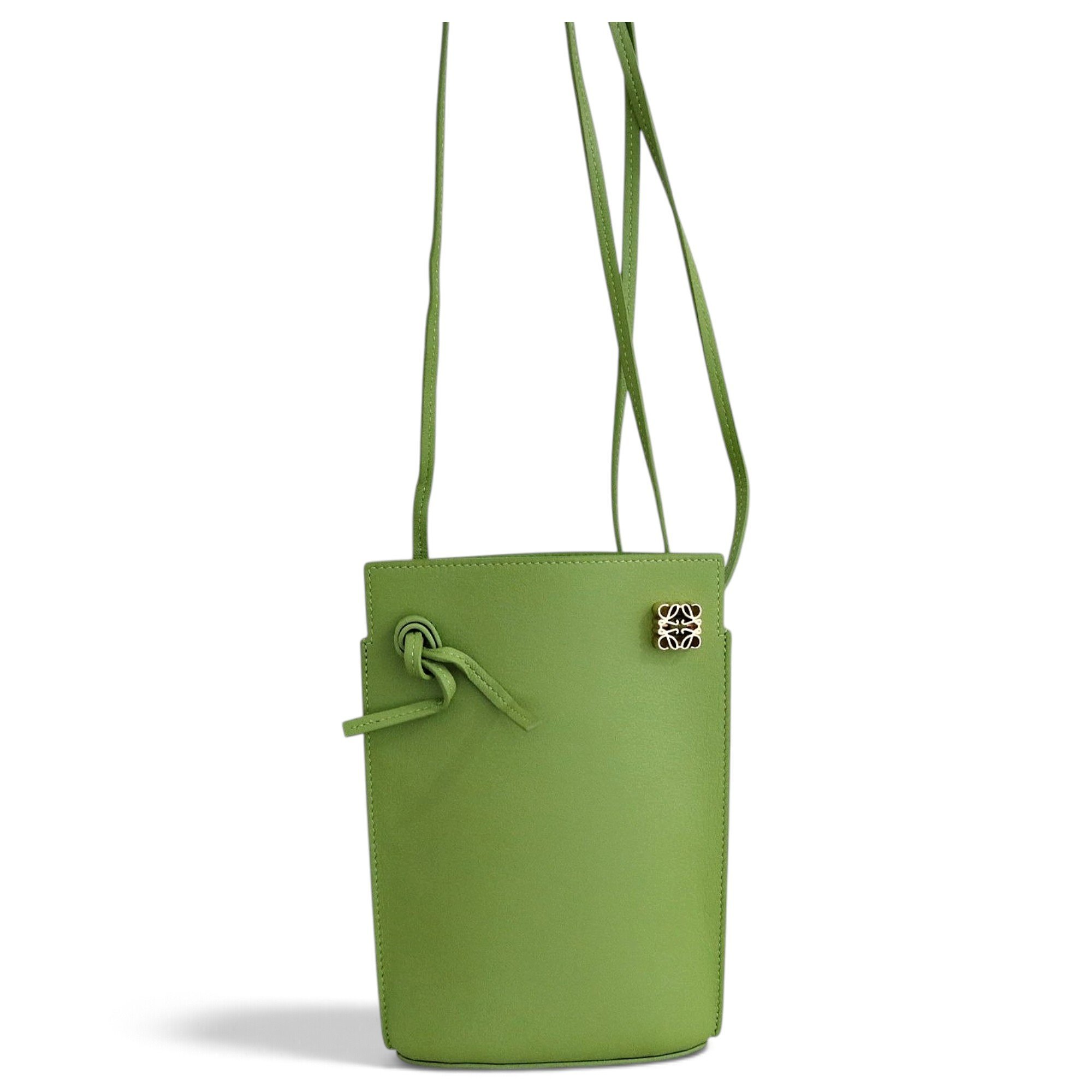 Dice Pocket leather crossbody bag