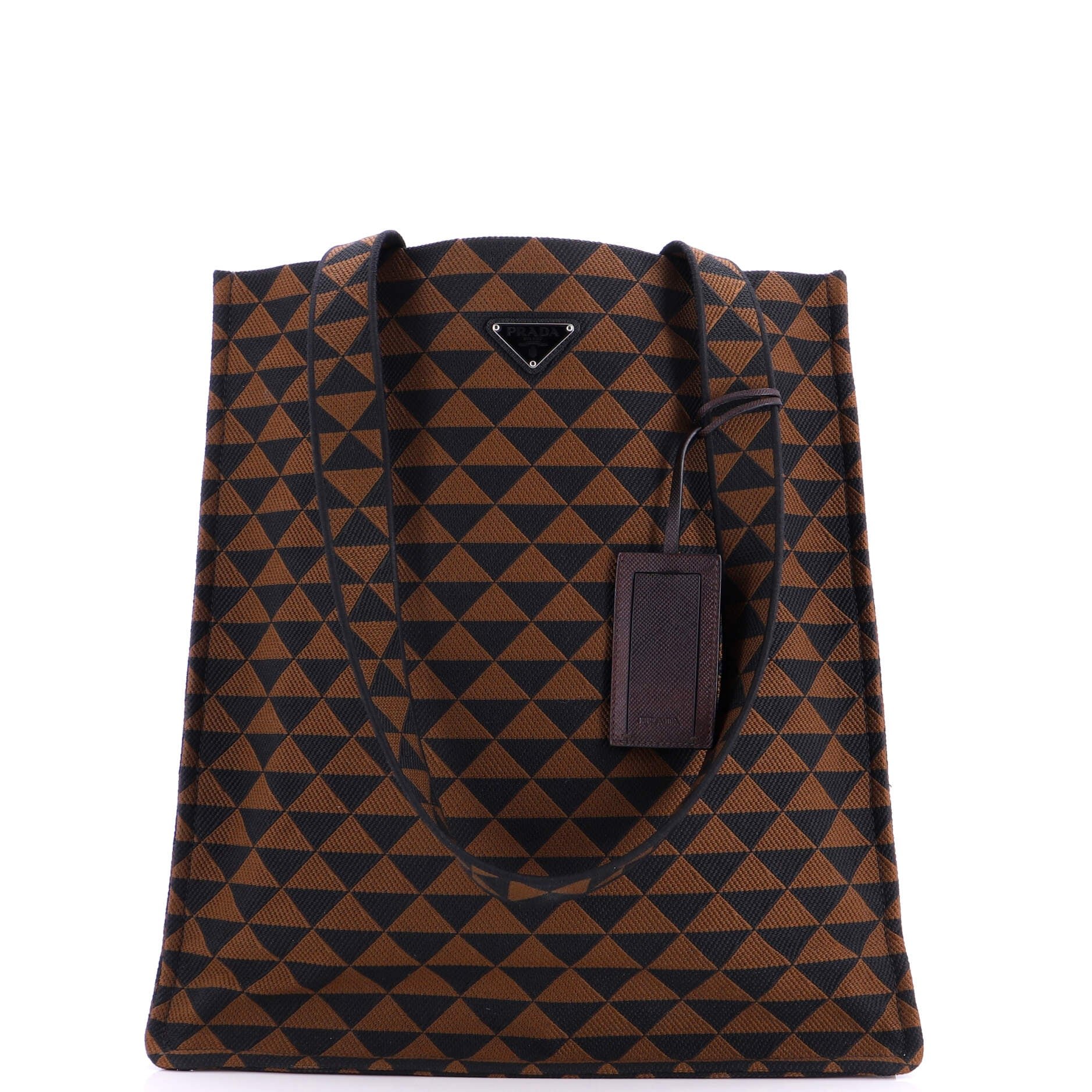Prada Symbole Shopper Tote Jacquard