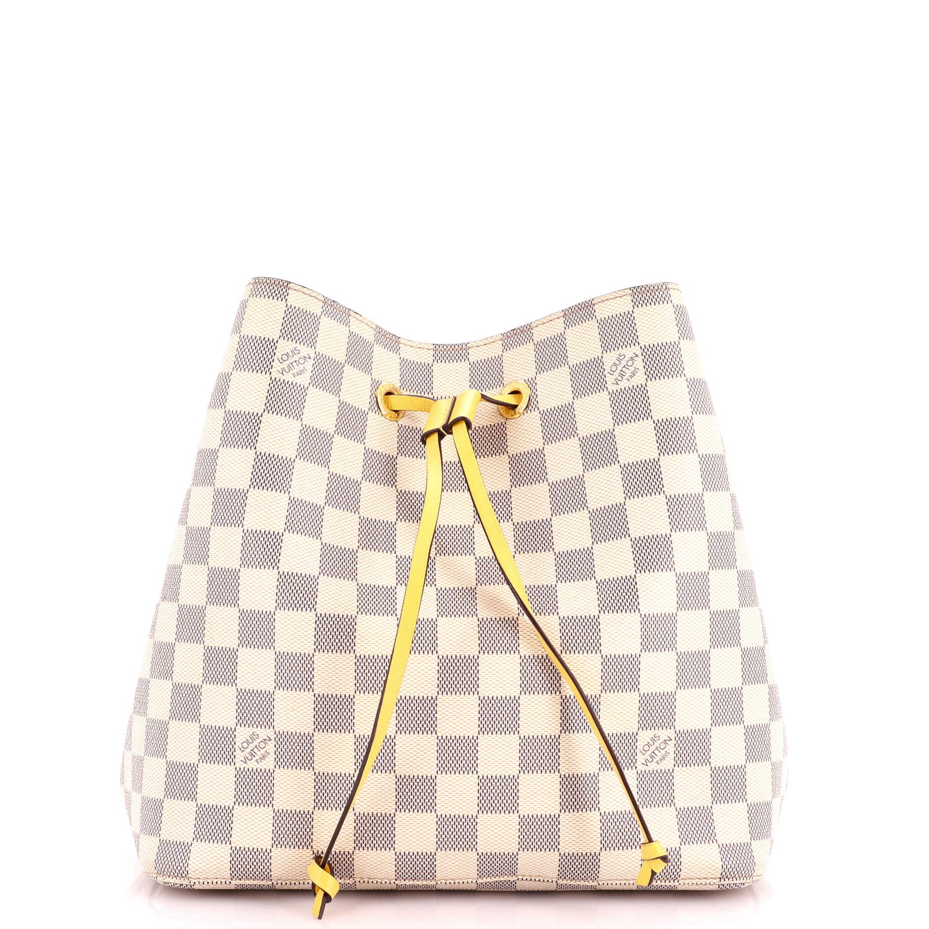 NeoNoe Handbag Damier with Leather MM