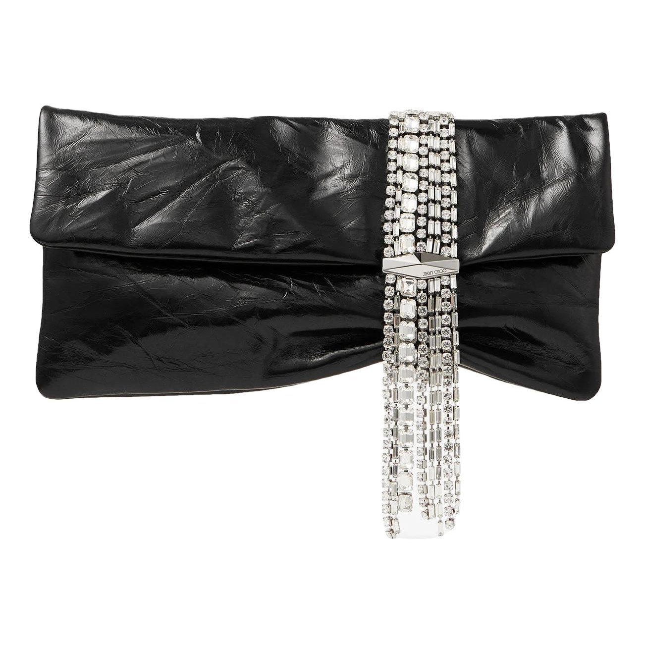 Leather clutch bag
