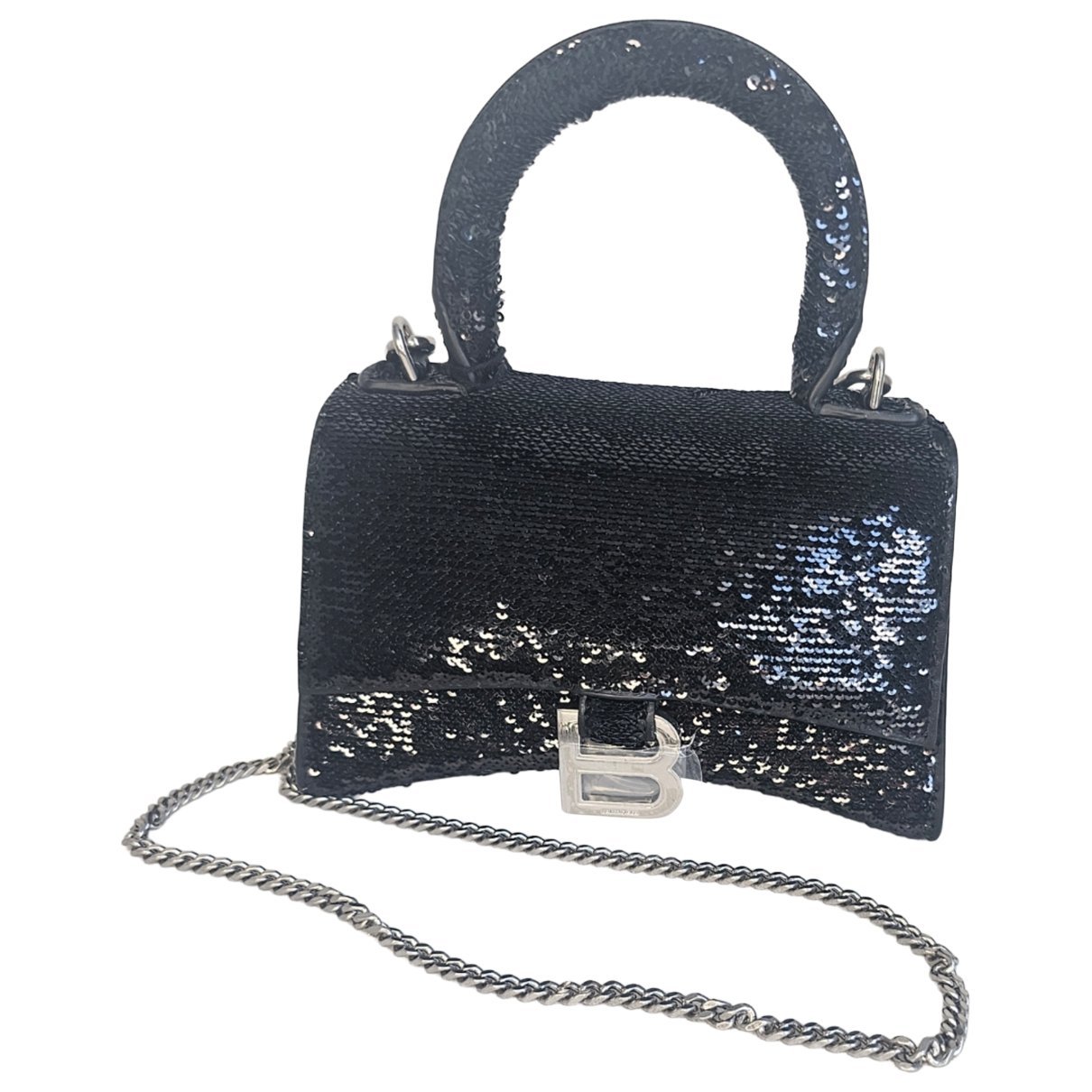 Hourglass glitter handbag