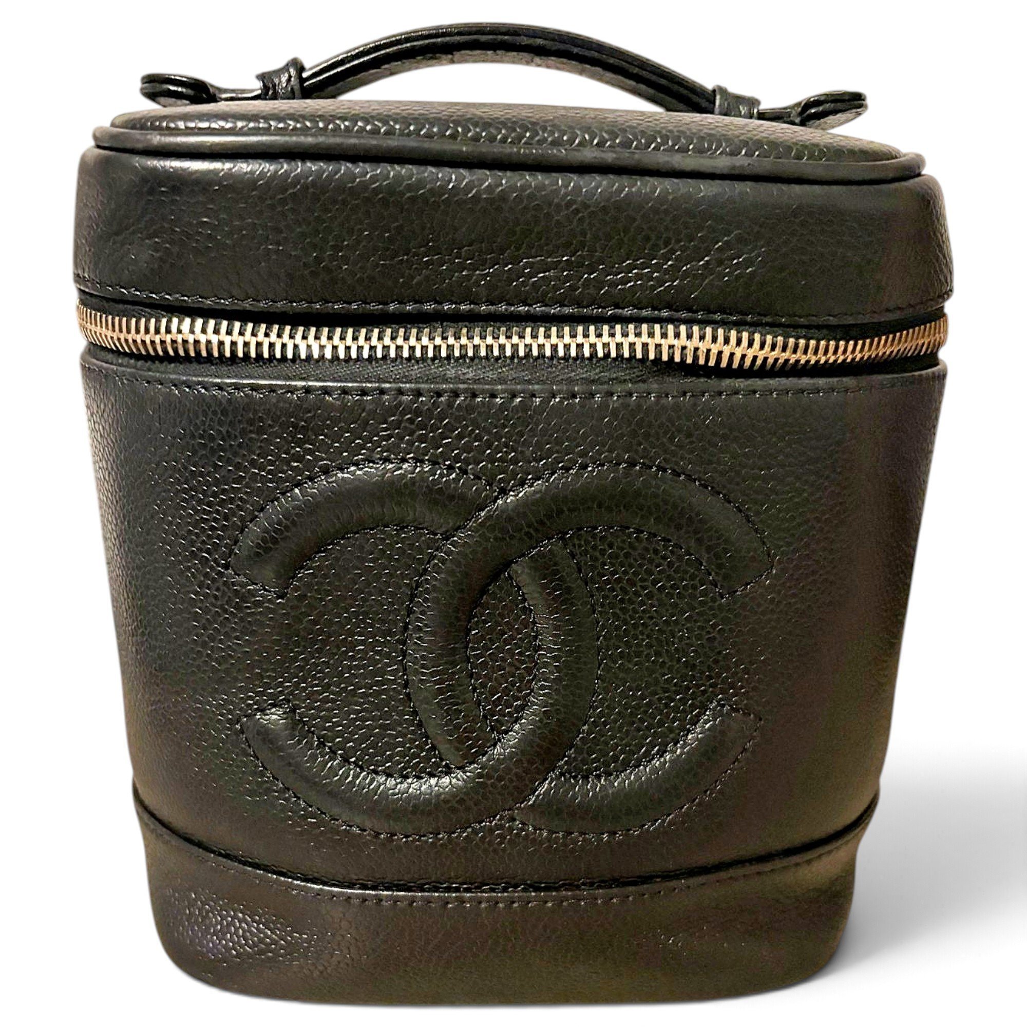 Vanity leather handbag