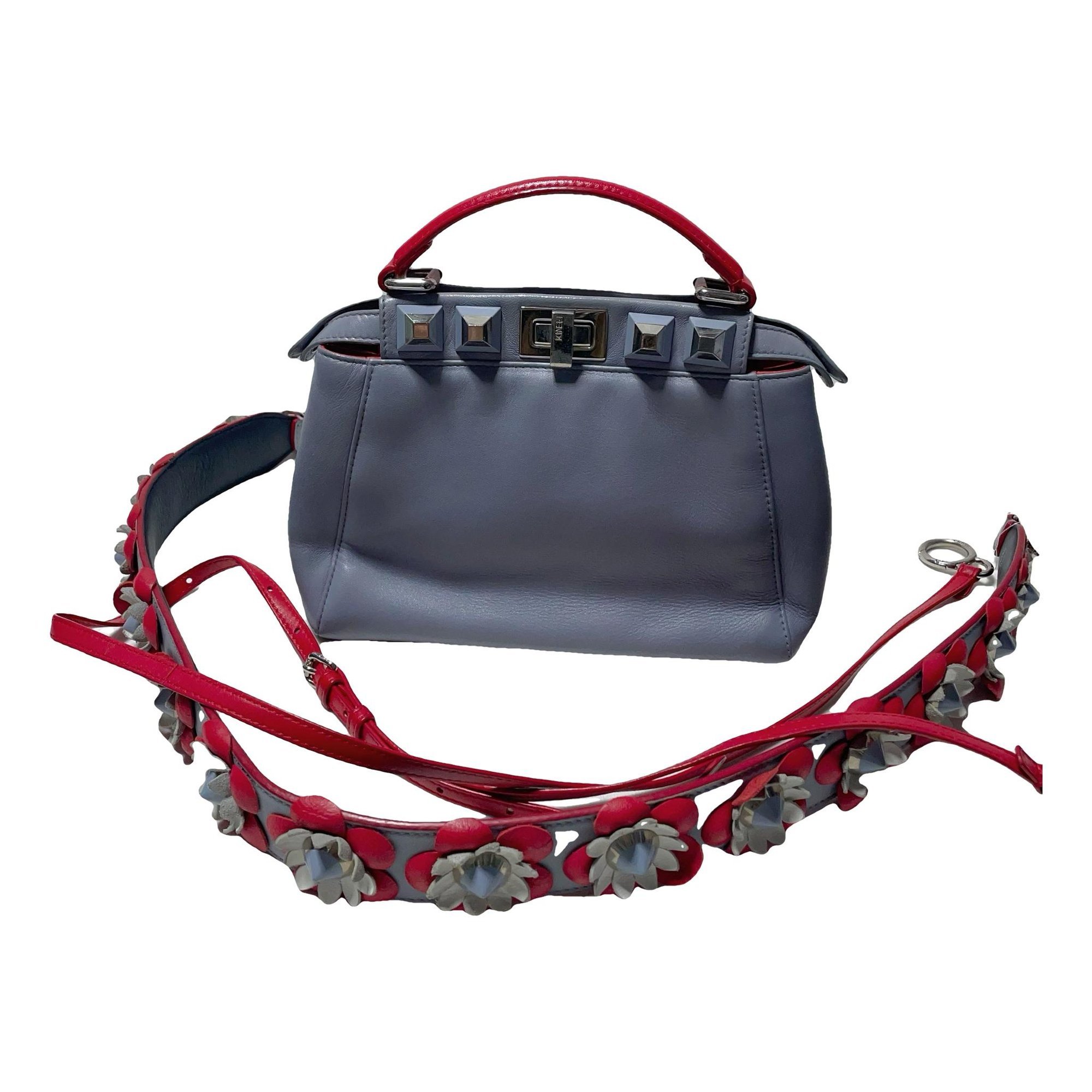 Peekaboo leather handbag