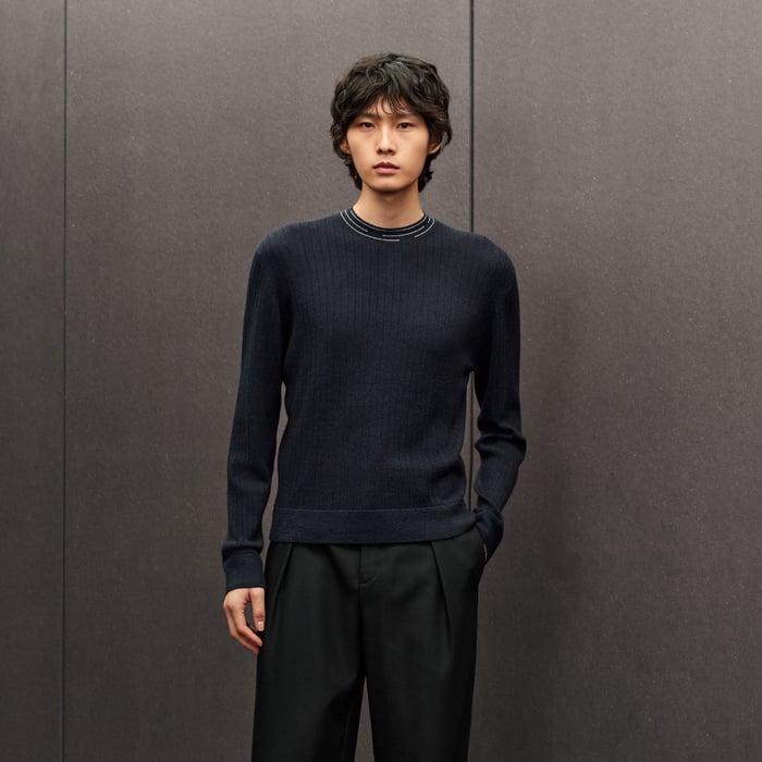 Marine "Detail Etriviere Alpaga" Crewneck Sweater