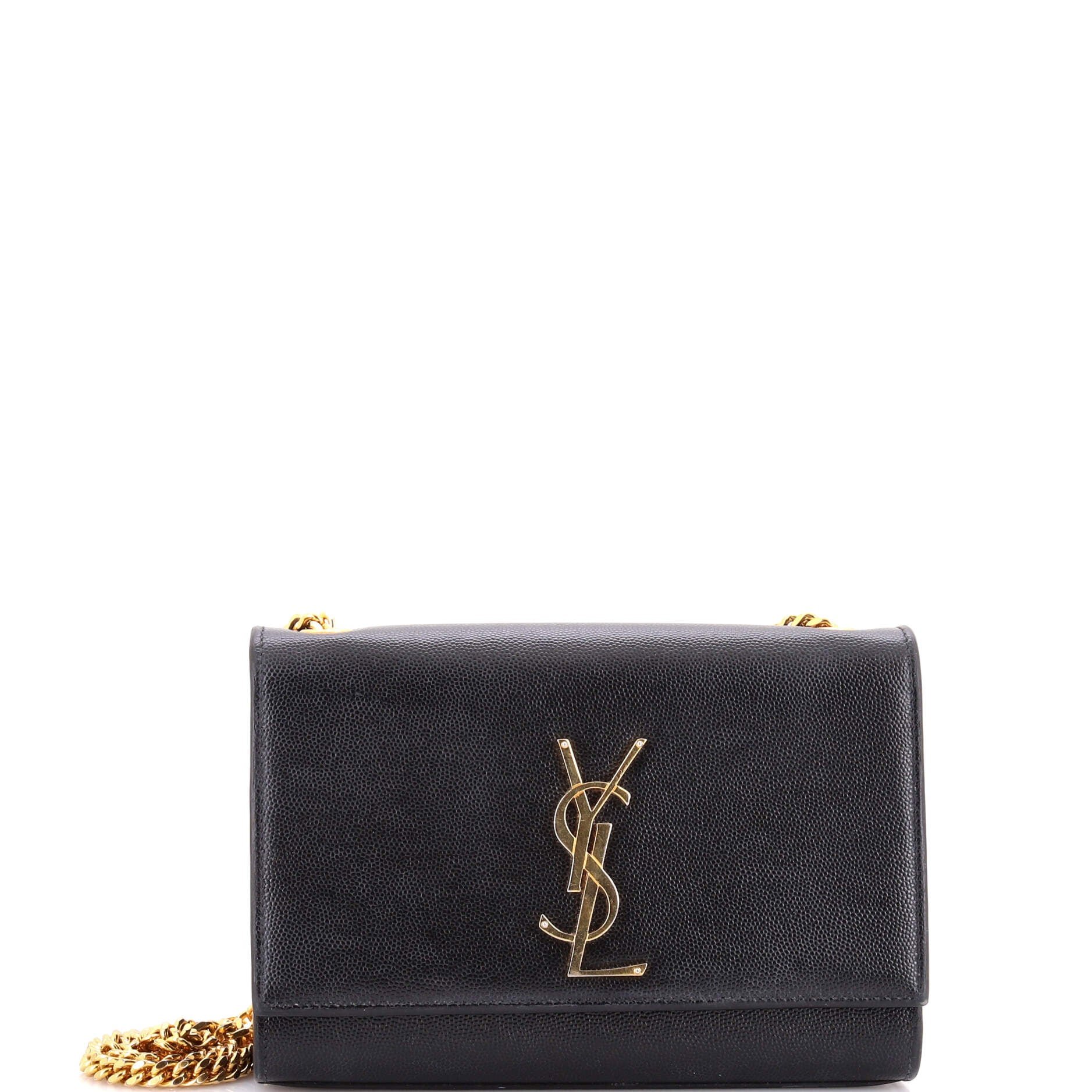 Classic Monogram Crossbody Bag Grainy Leather Small