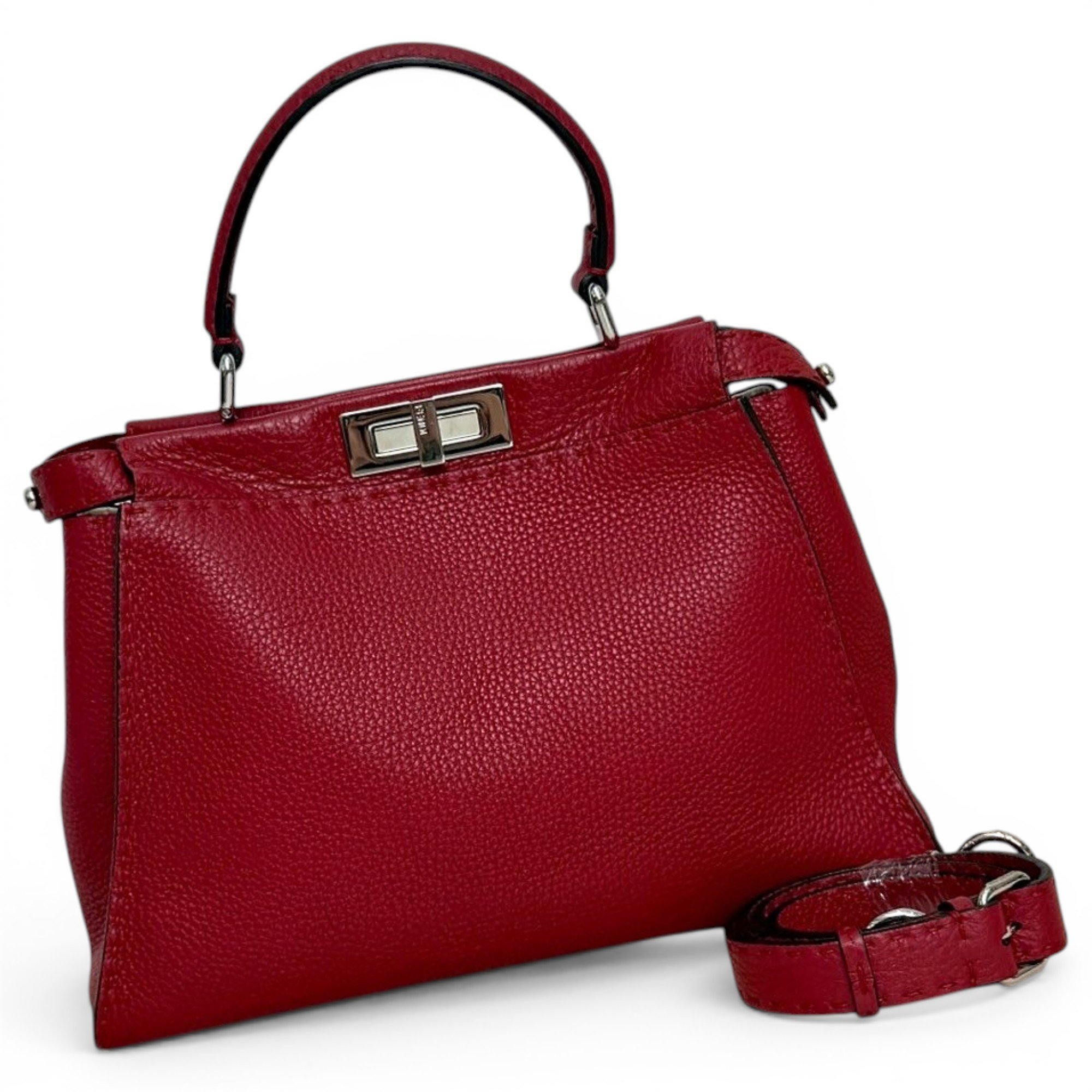 Peekaboo leather handbag