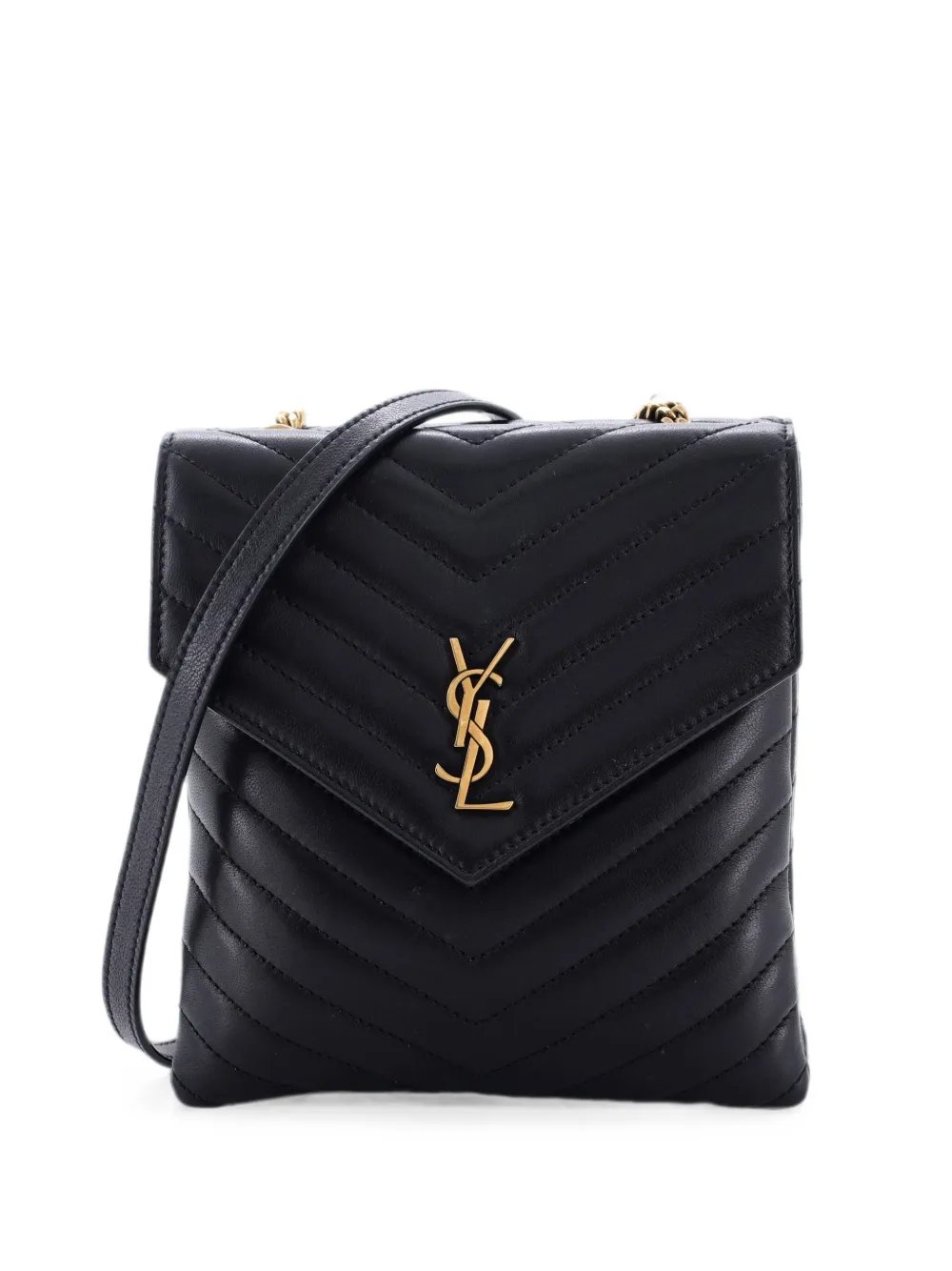 Double Flap Bag Chevron Leather shoulder bag