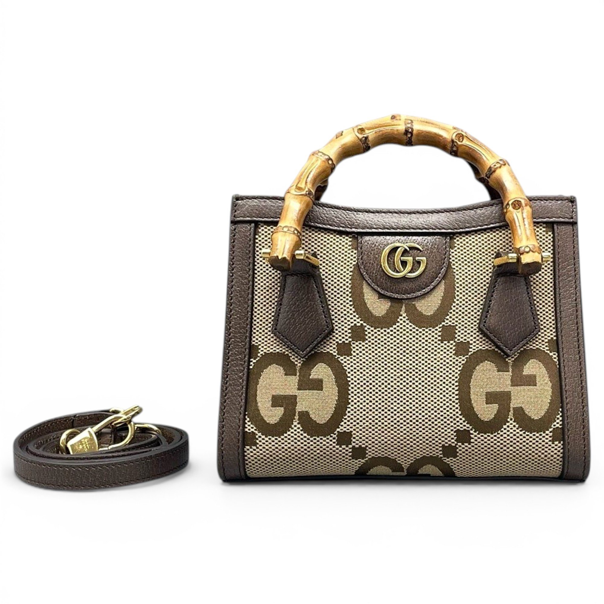 Diana Bamboo leather handbag