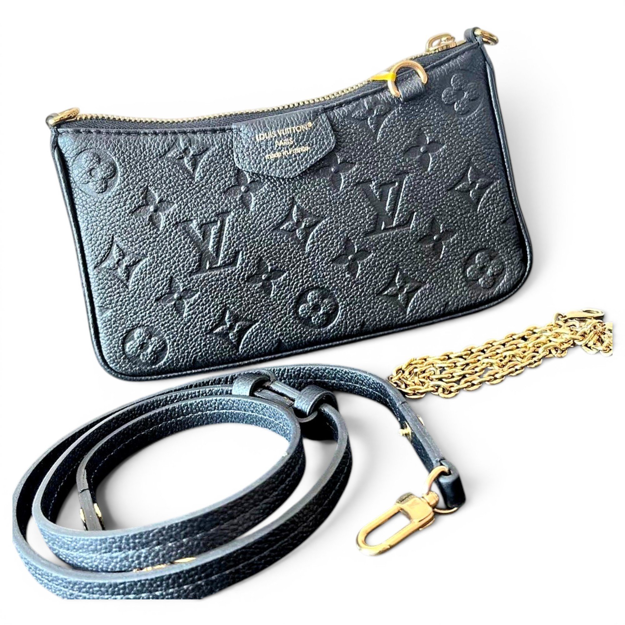 Easy Pouch On Strap leather handbag