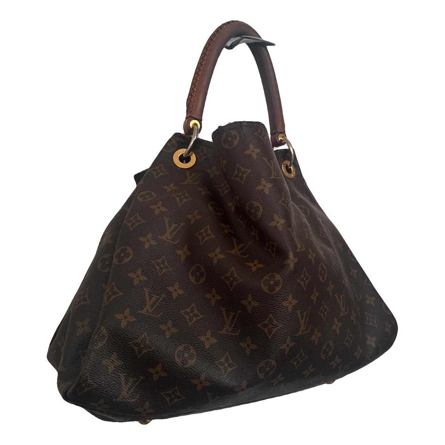 Artsy leather handbag