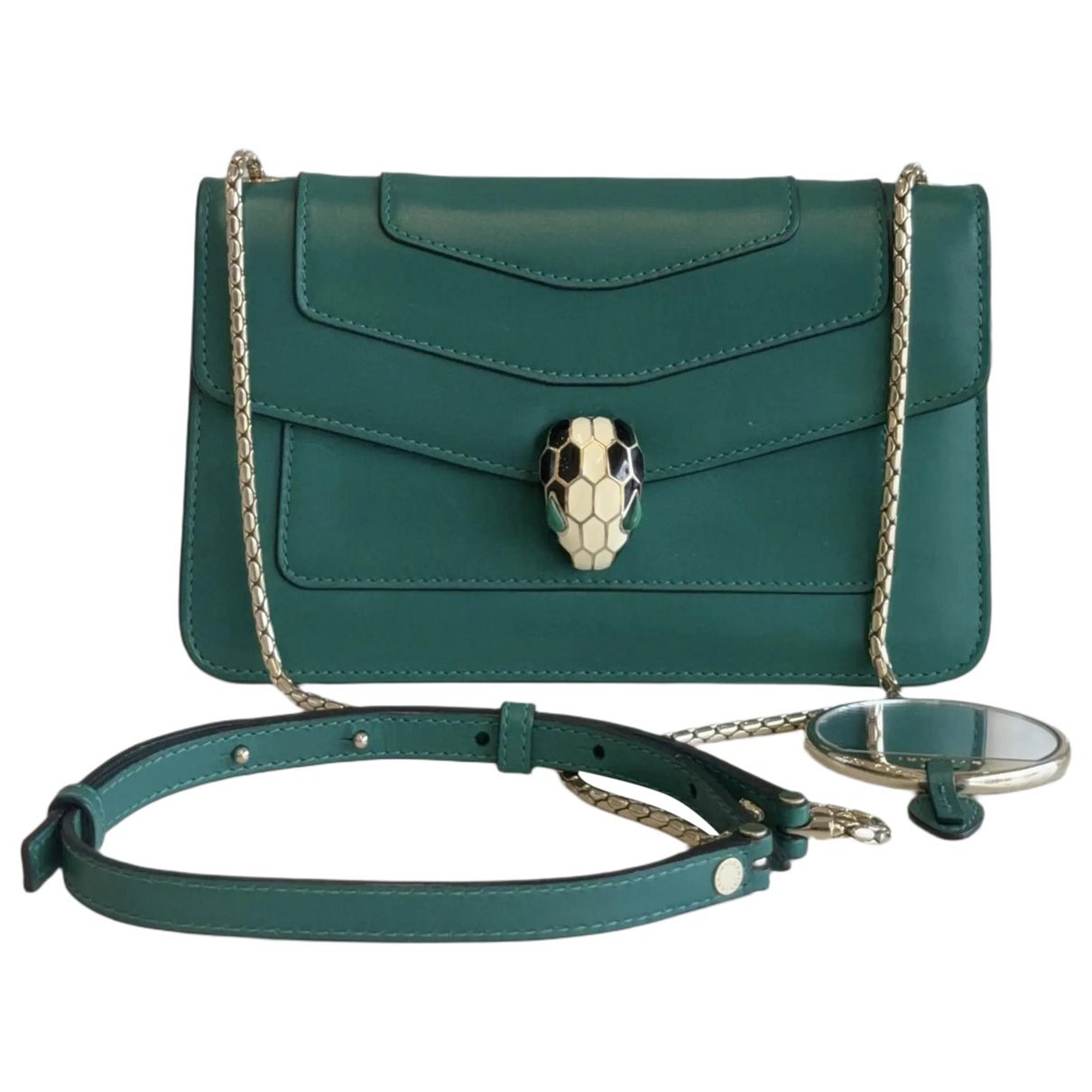 Serpenti leather handbag
