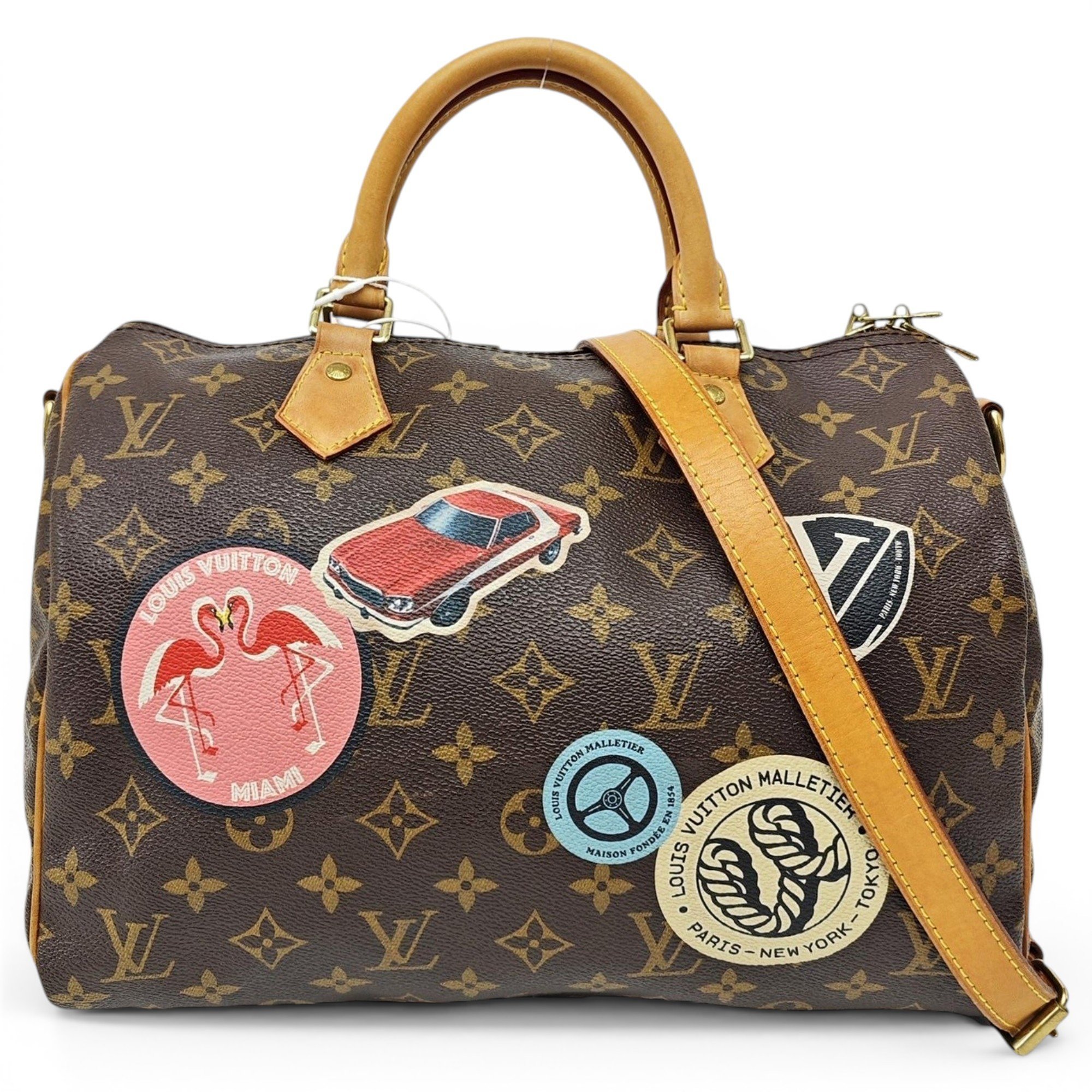 Nano Speedy / Mini HL leather handbag