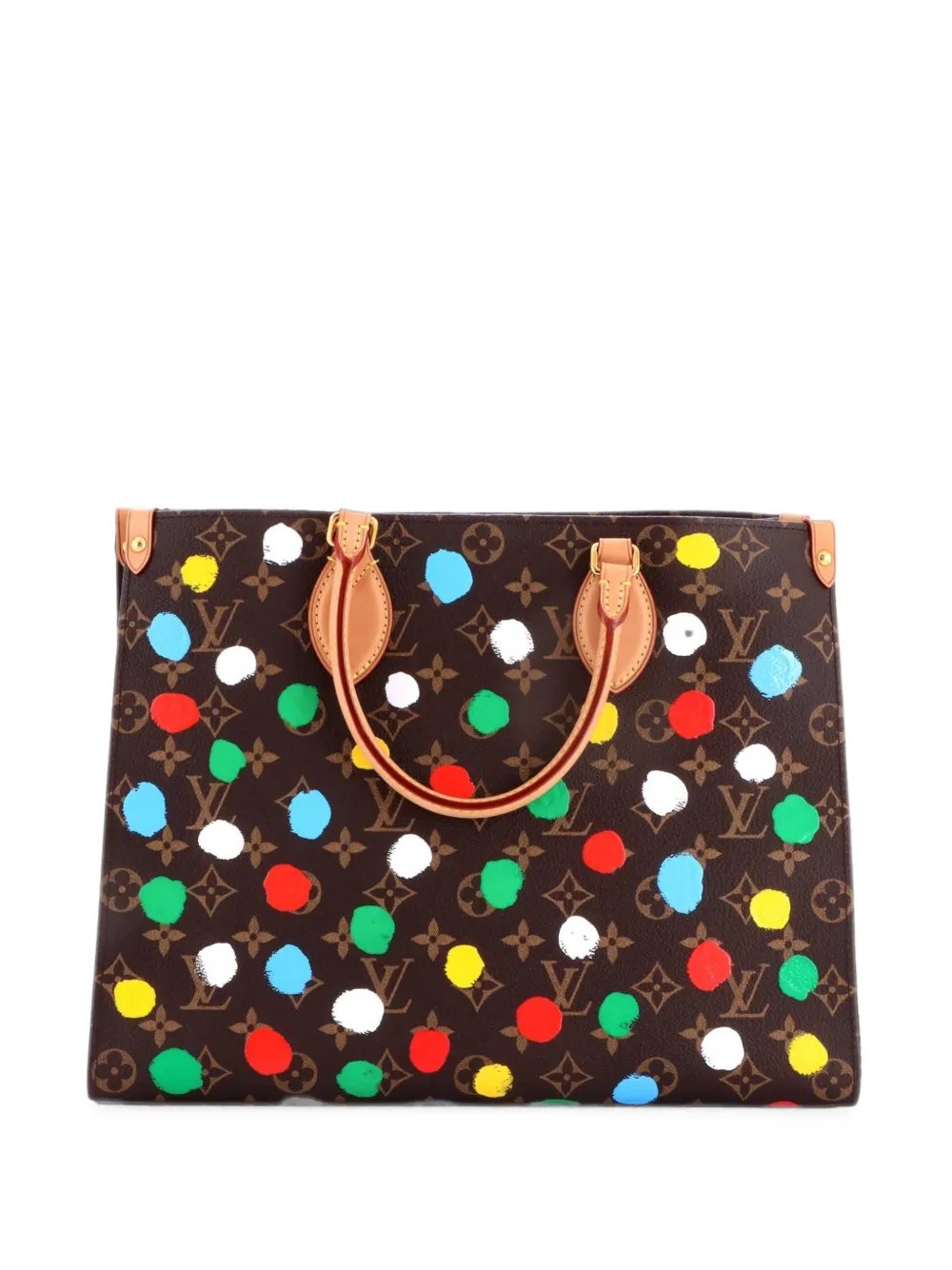 OnTheGo Yayoi Kusama Painted Dots Monogram Canvas MM tote bag