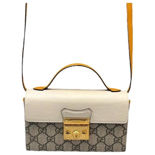 Padlock vinyl crossbody bag