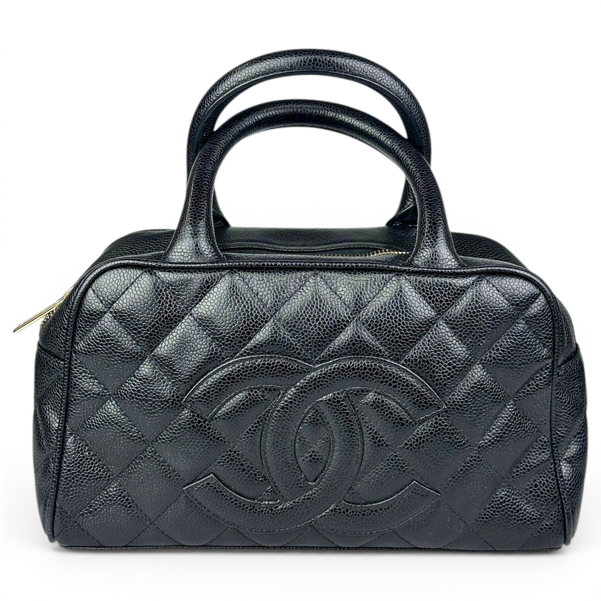 Leather bowling bag