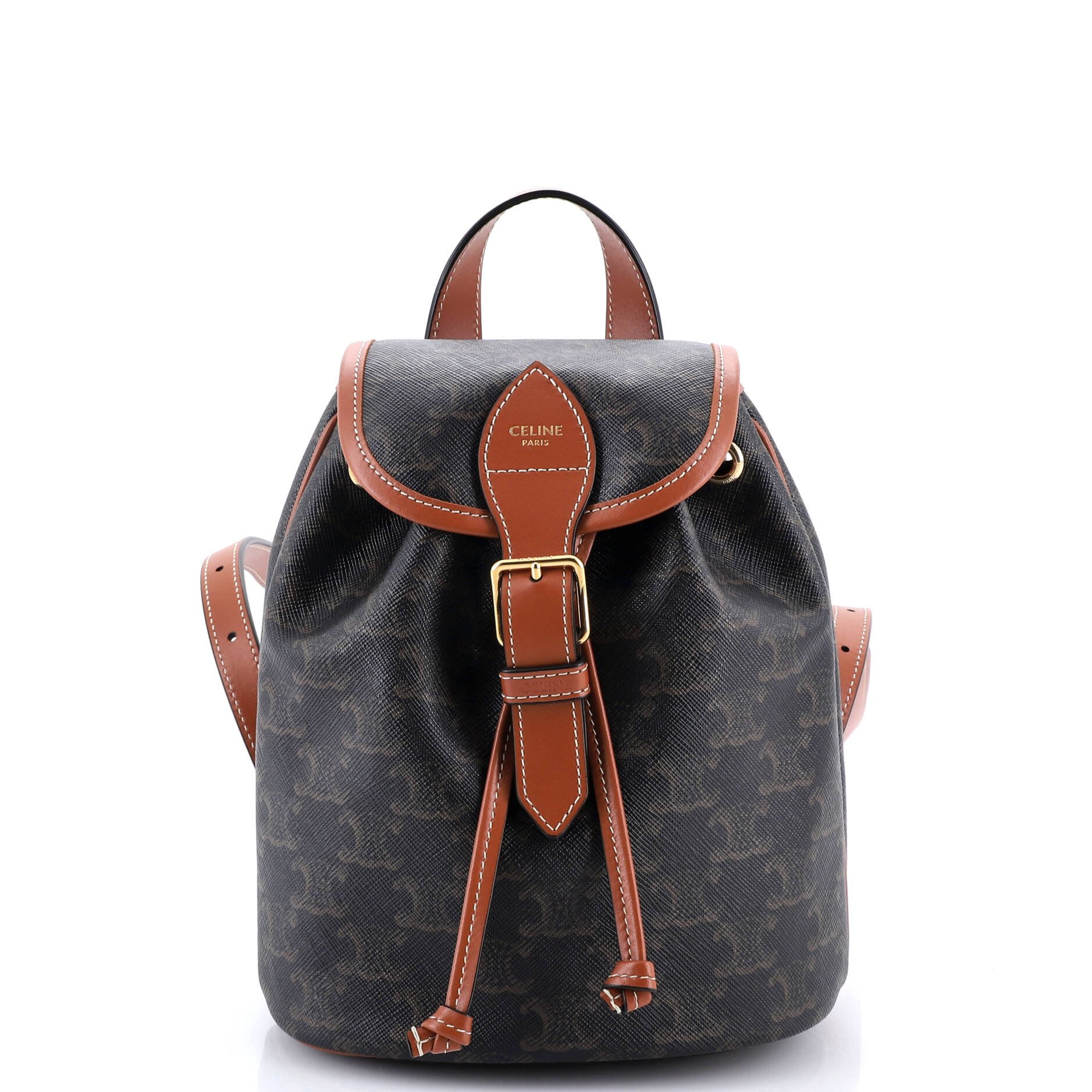 Folco Backpack Triomphe Coated Canvas Mini