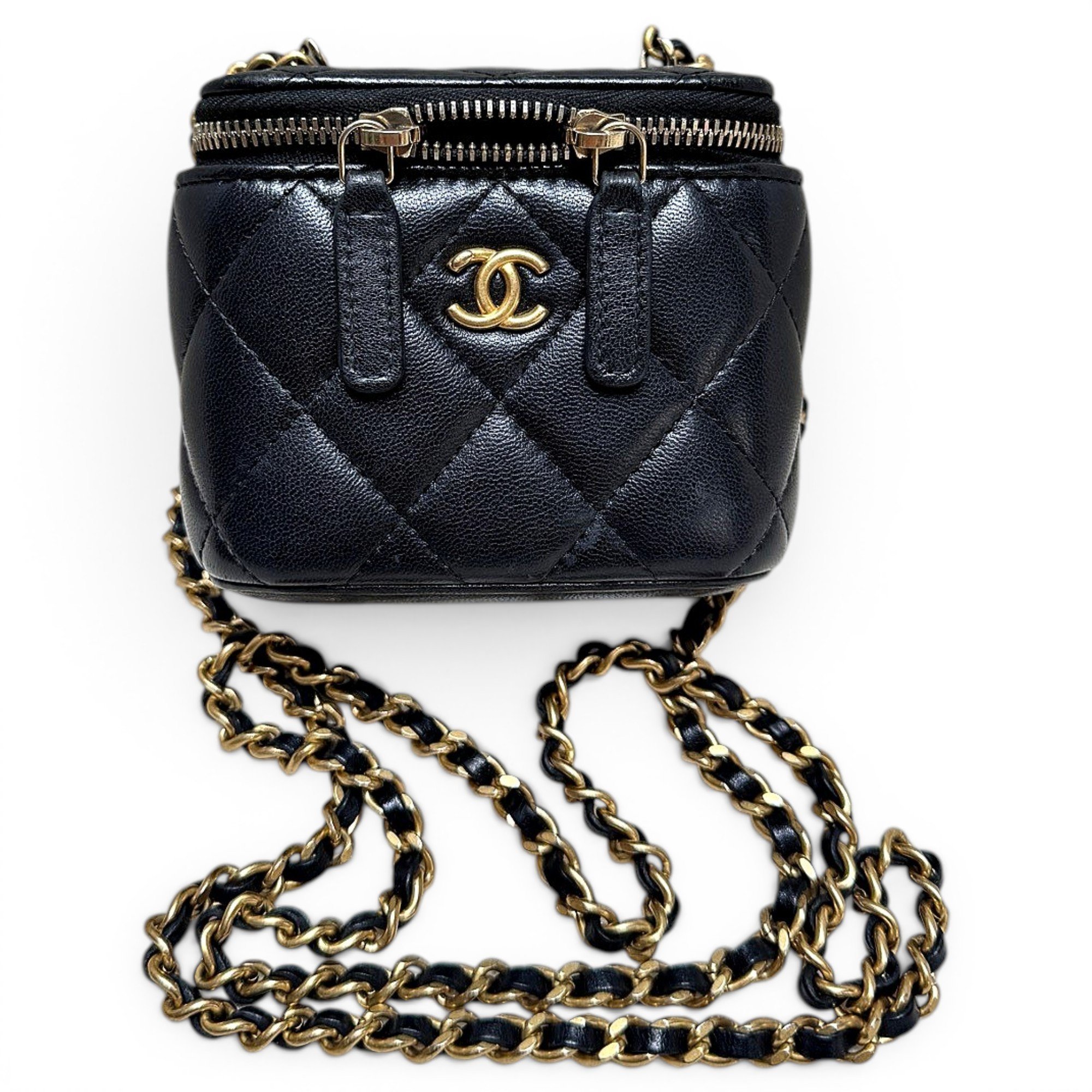 Vanity leather mini bag