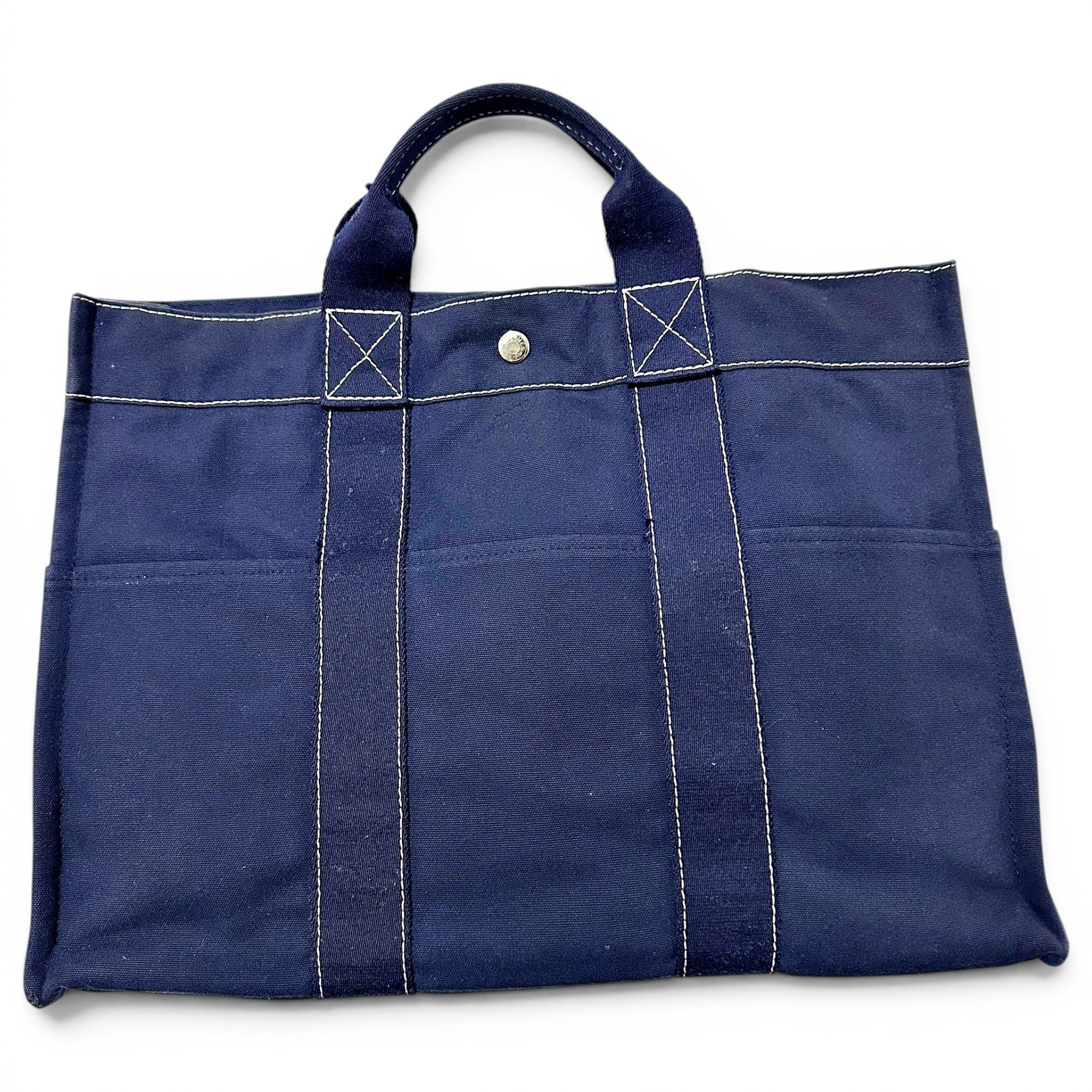 Hermes Herline Handbag Navy