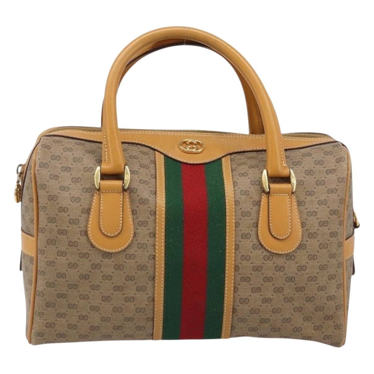 Boston leather bowling bag