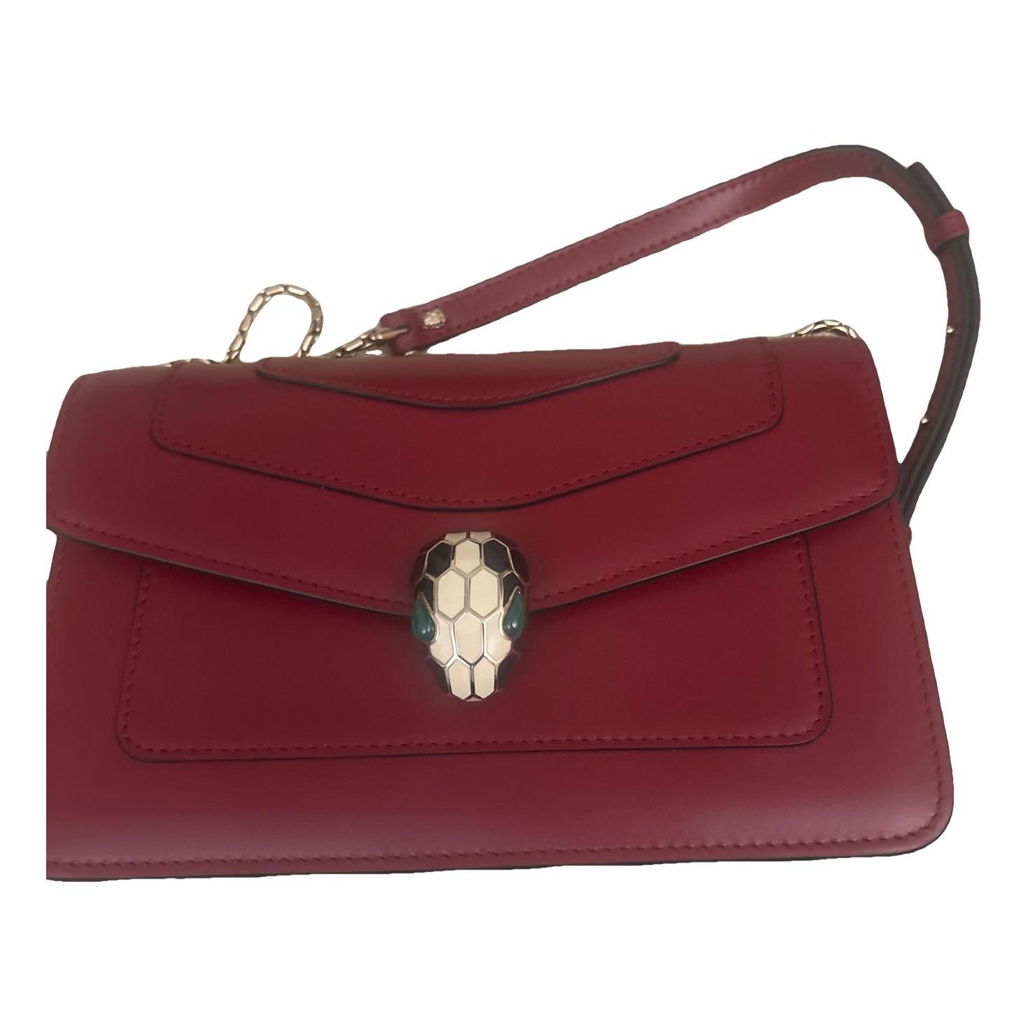 Serpenti leather handbag