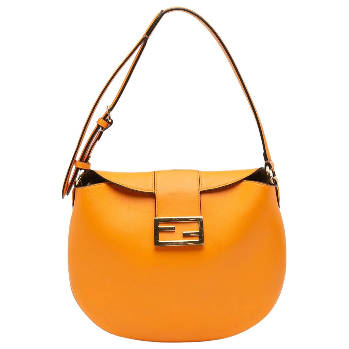Croissant leather handbag