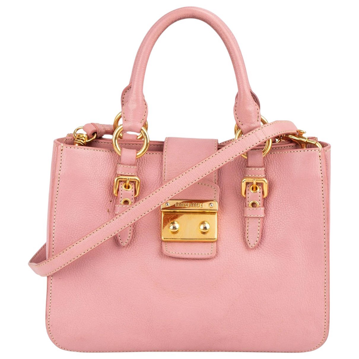 Madras leather handbag