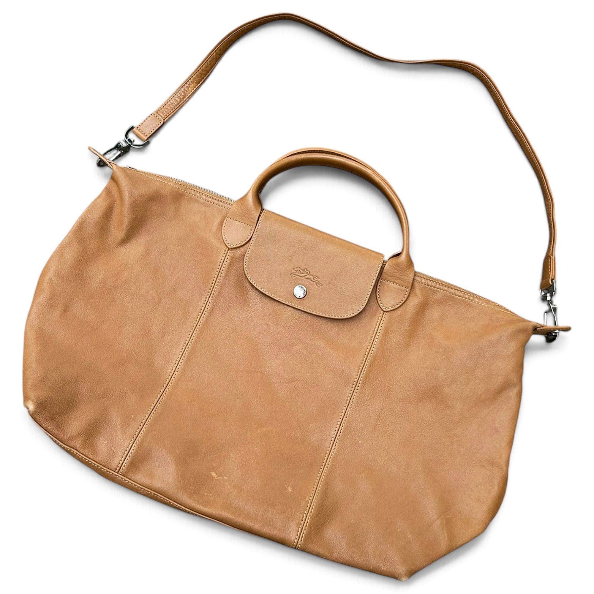 Pliage leather handbag