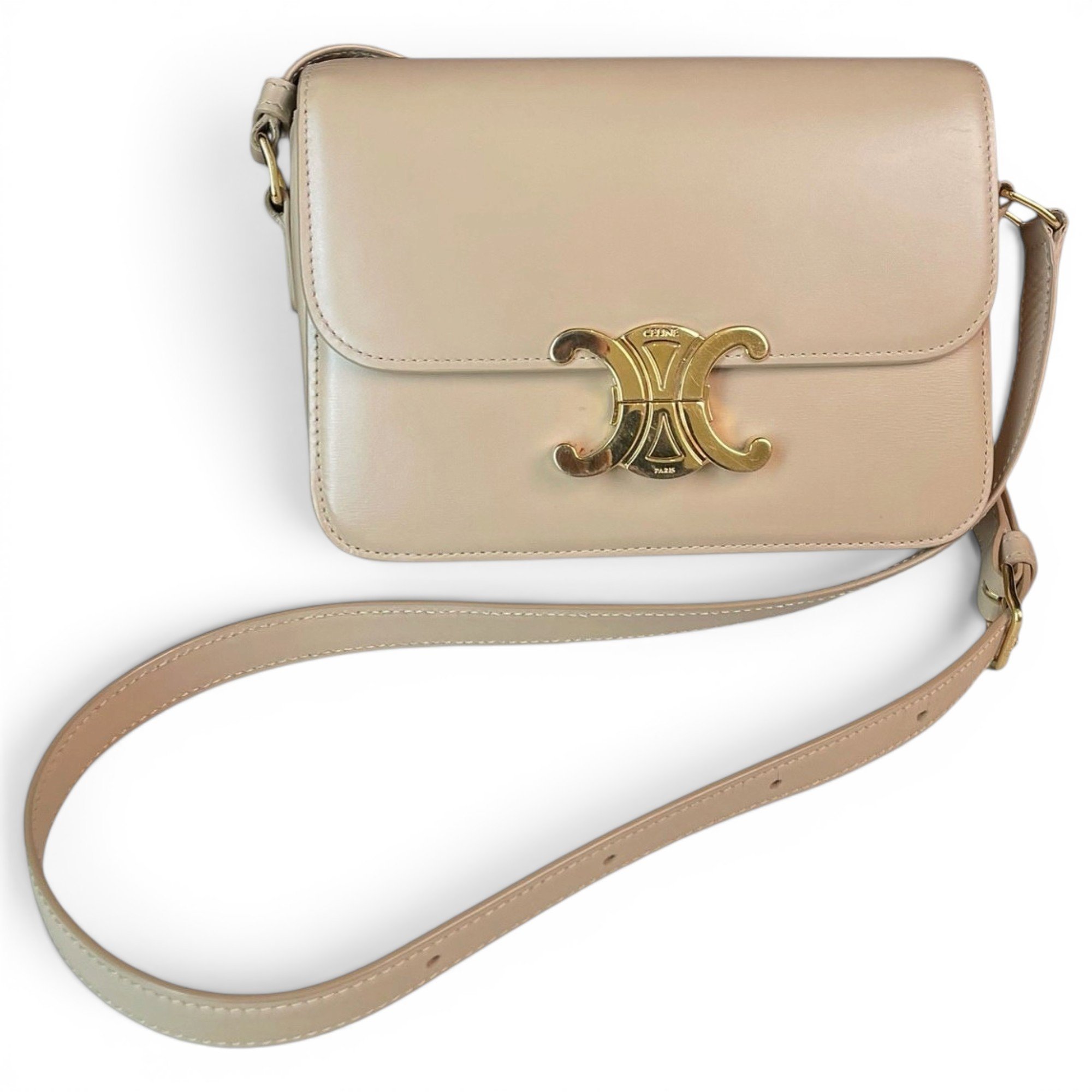 Triomphe leather handbag