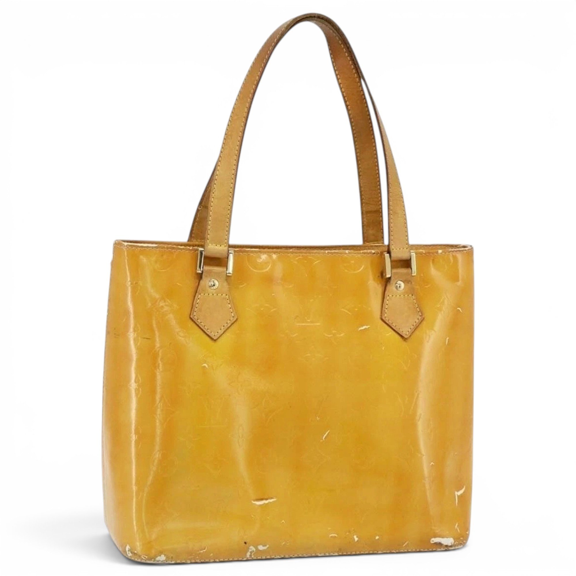 Patent leather handbag