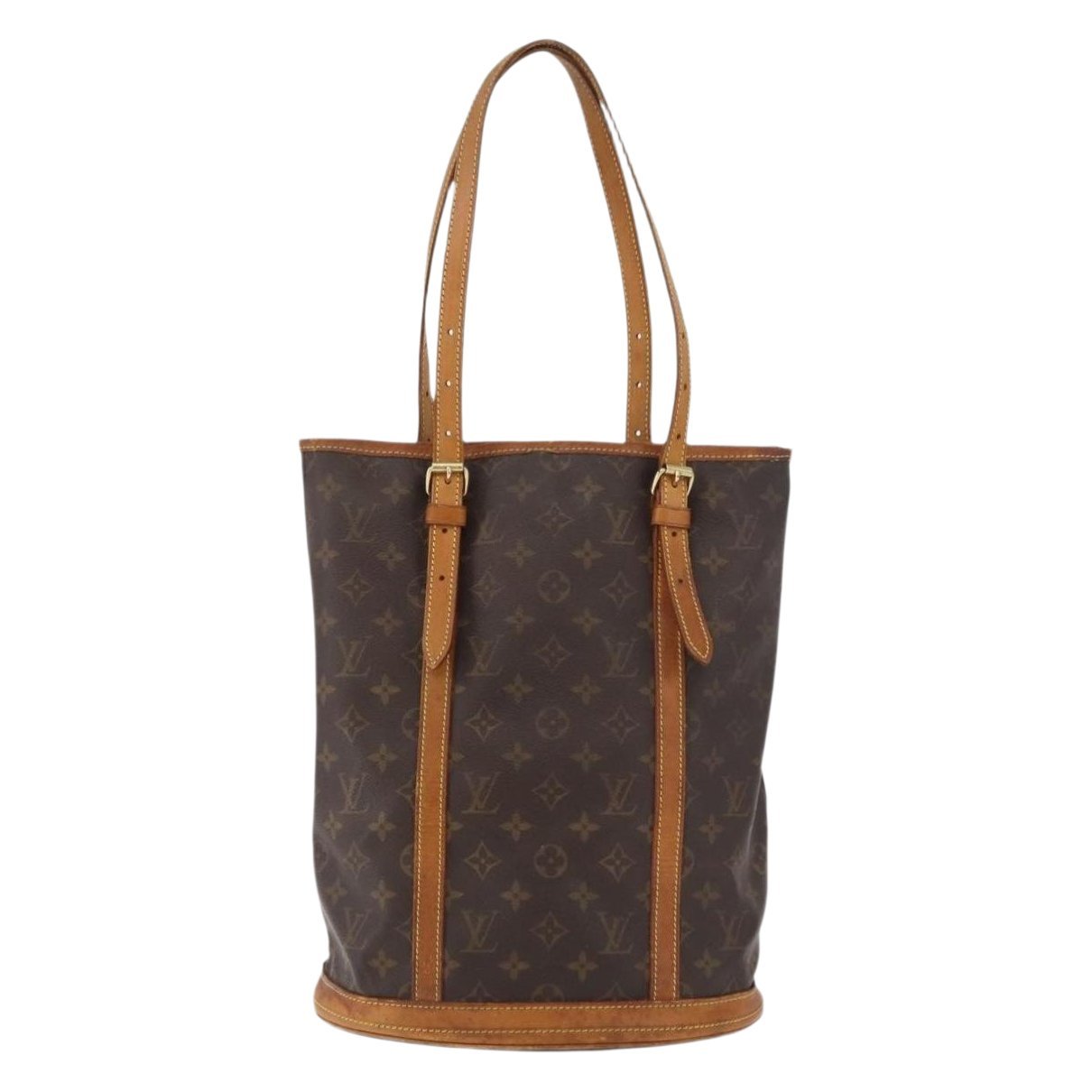 Bucket leather handbag