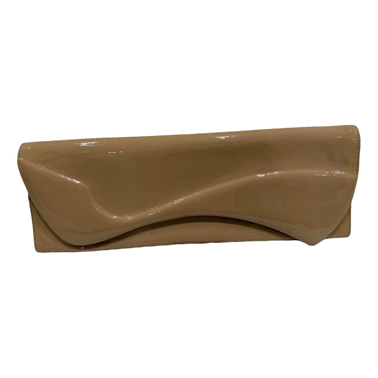 Leather clutch bag