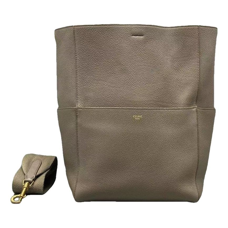 Seau Sangle leather handbag