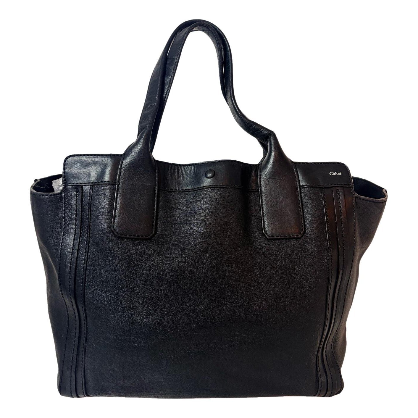 Leather tote