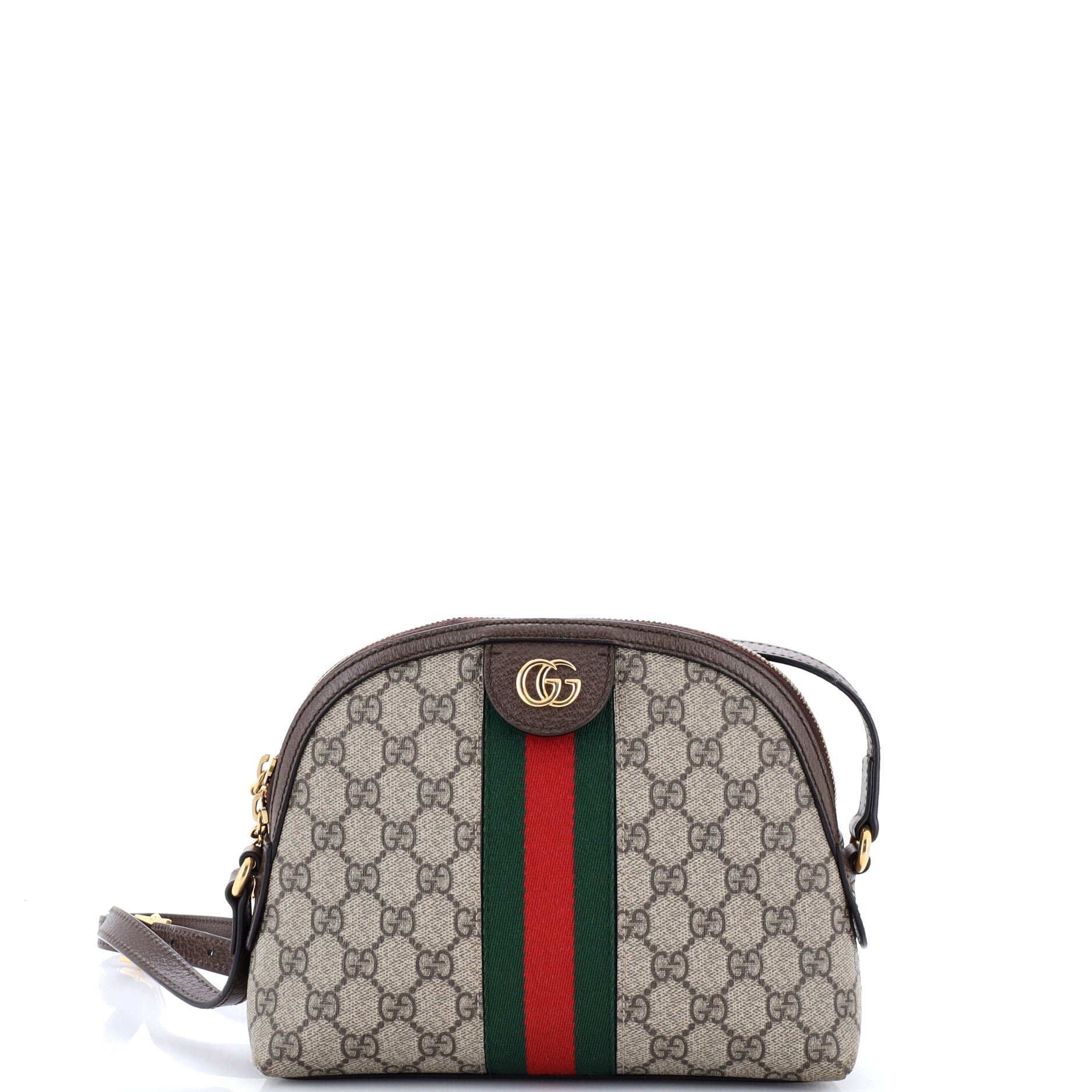 Ophidia Dome Shoulder Bag GG Coated Canvas Small