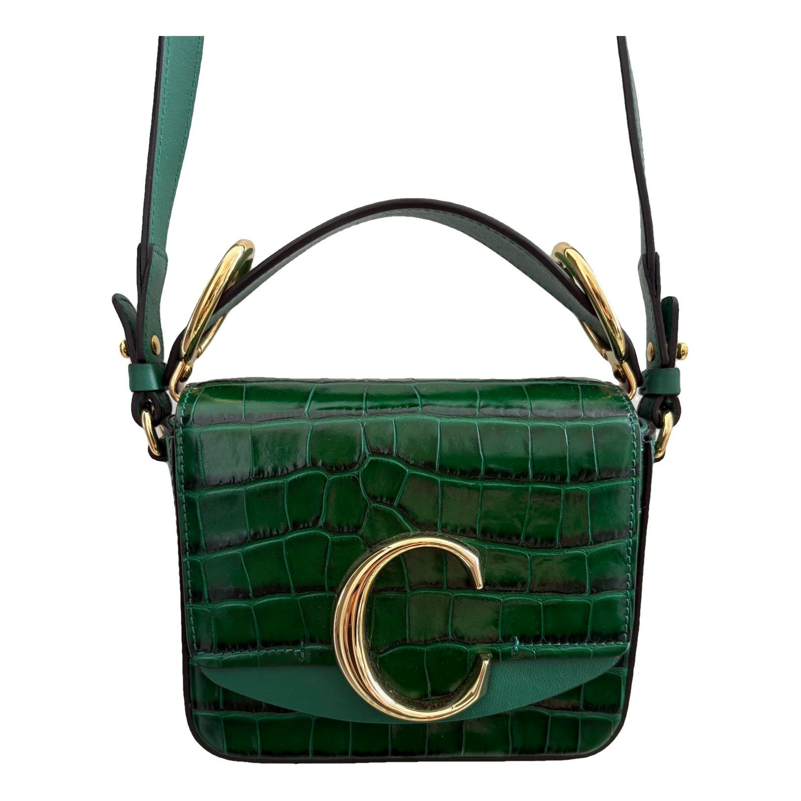 C leather handbag