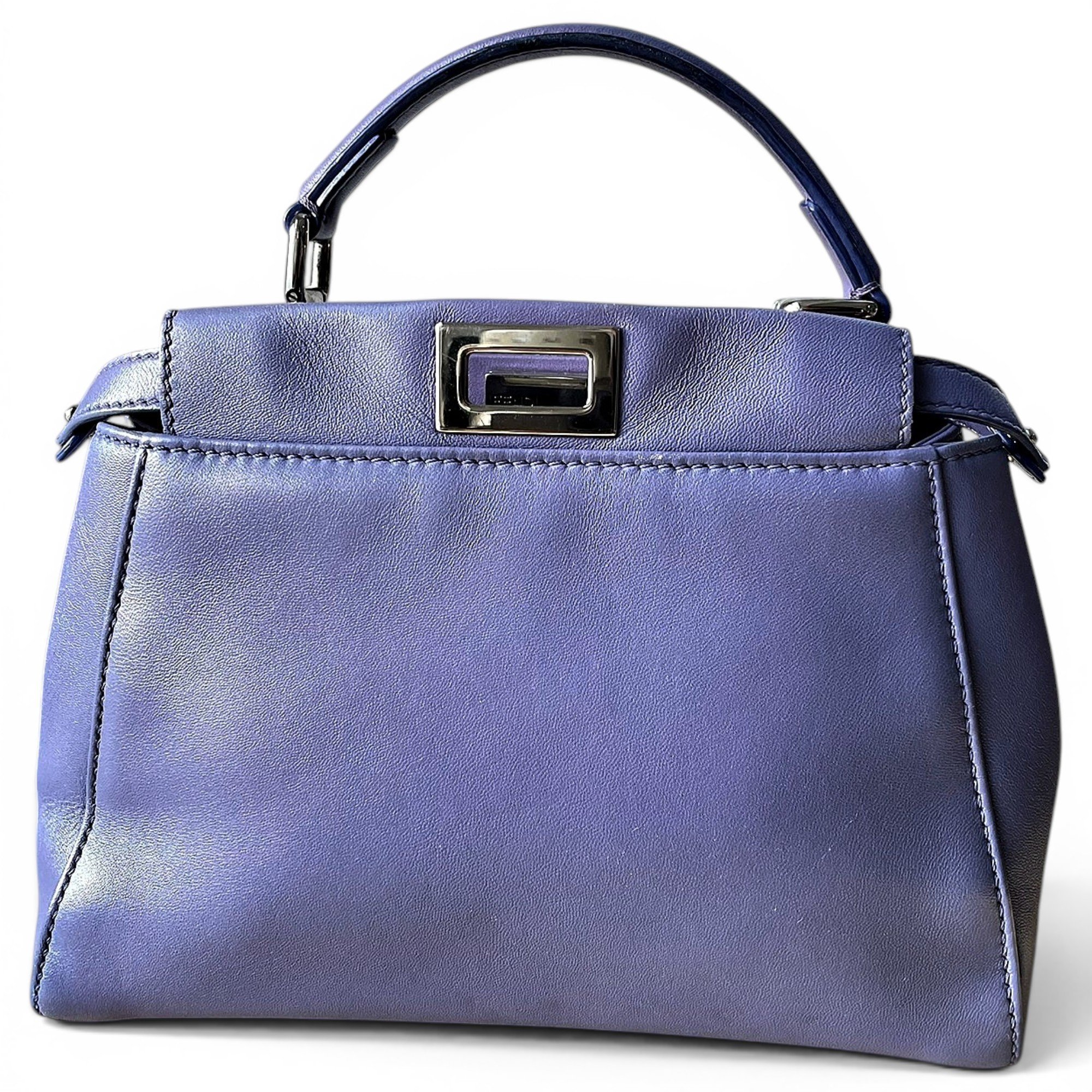 Peekaboo leather handbag