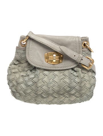Miu Miu Suede Crossbody Bag
