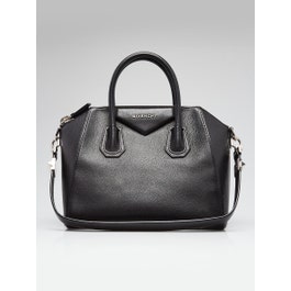 Givenchy Givenchy Black Sugar Goatskin Leather Small Antigona Bag