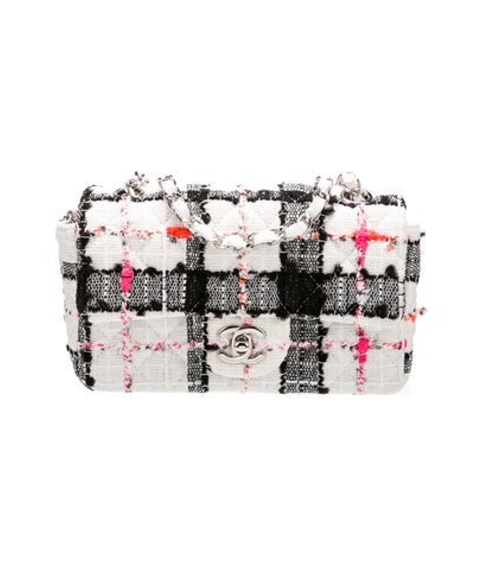 Chanel Classic Rectangular Mini Tweed Flap Bag W Tags