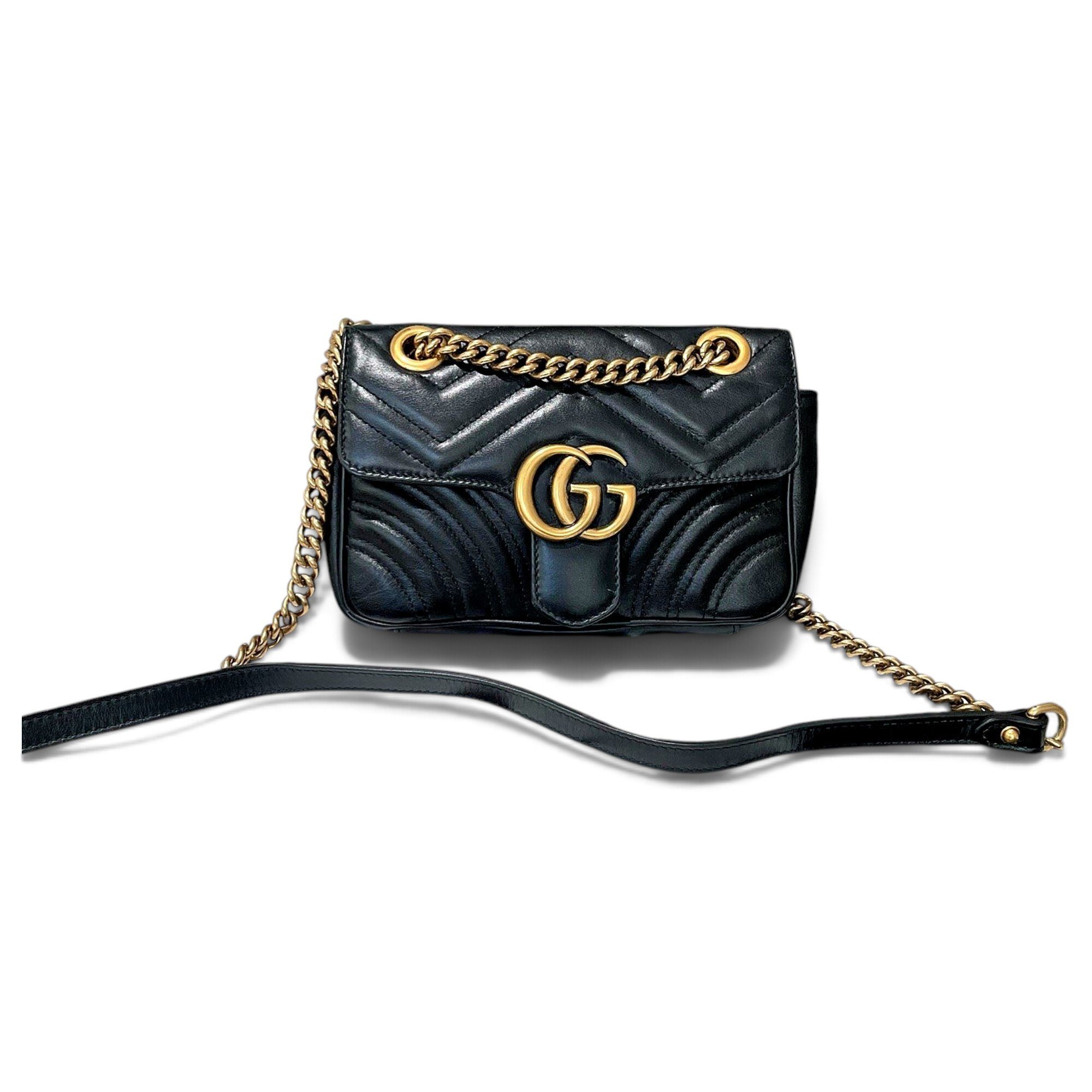 GG Marmont Flap leather handbag