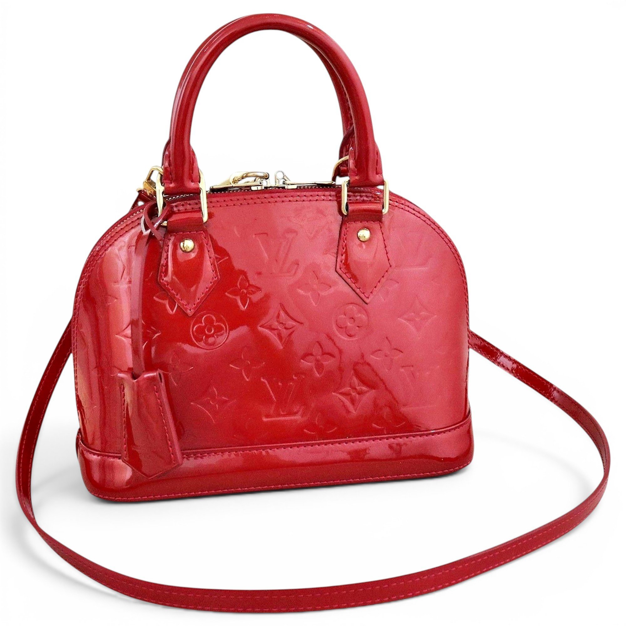 Alma BB patent leather handbag