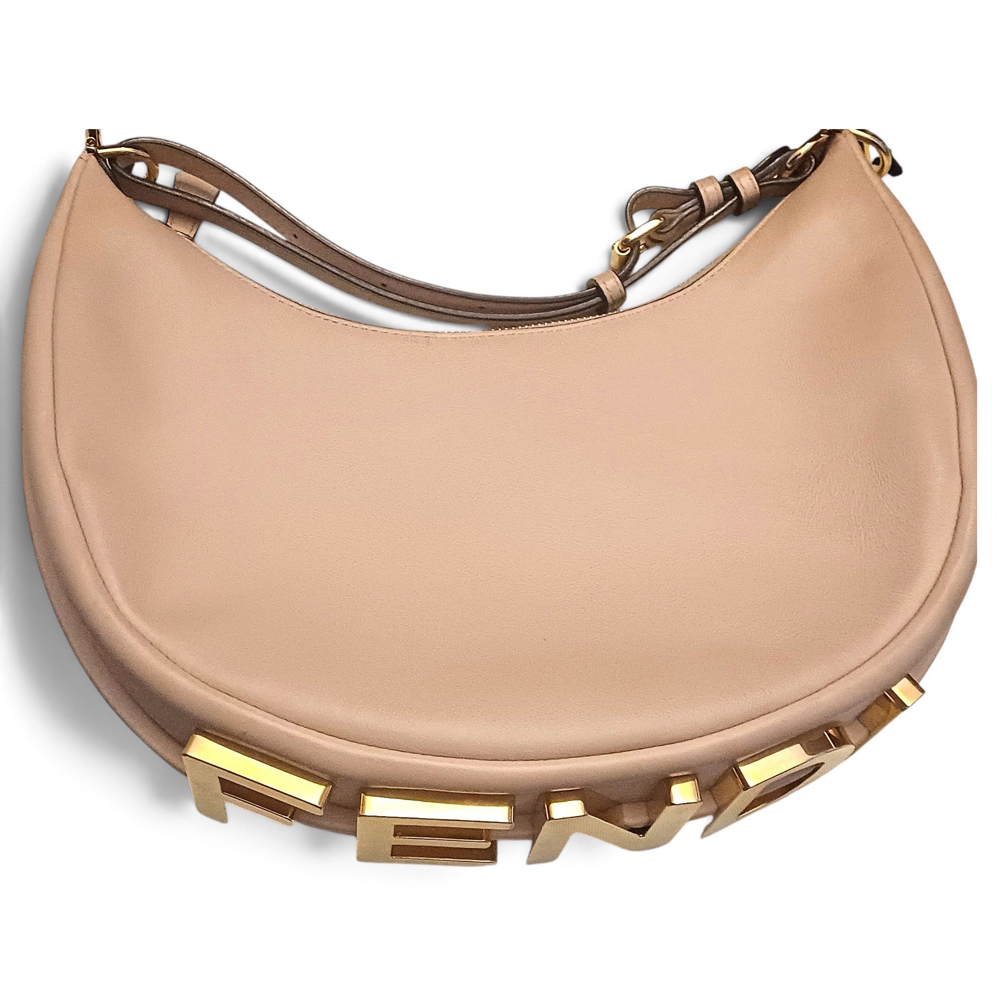 Fendigraphy leather handbag