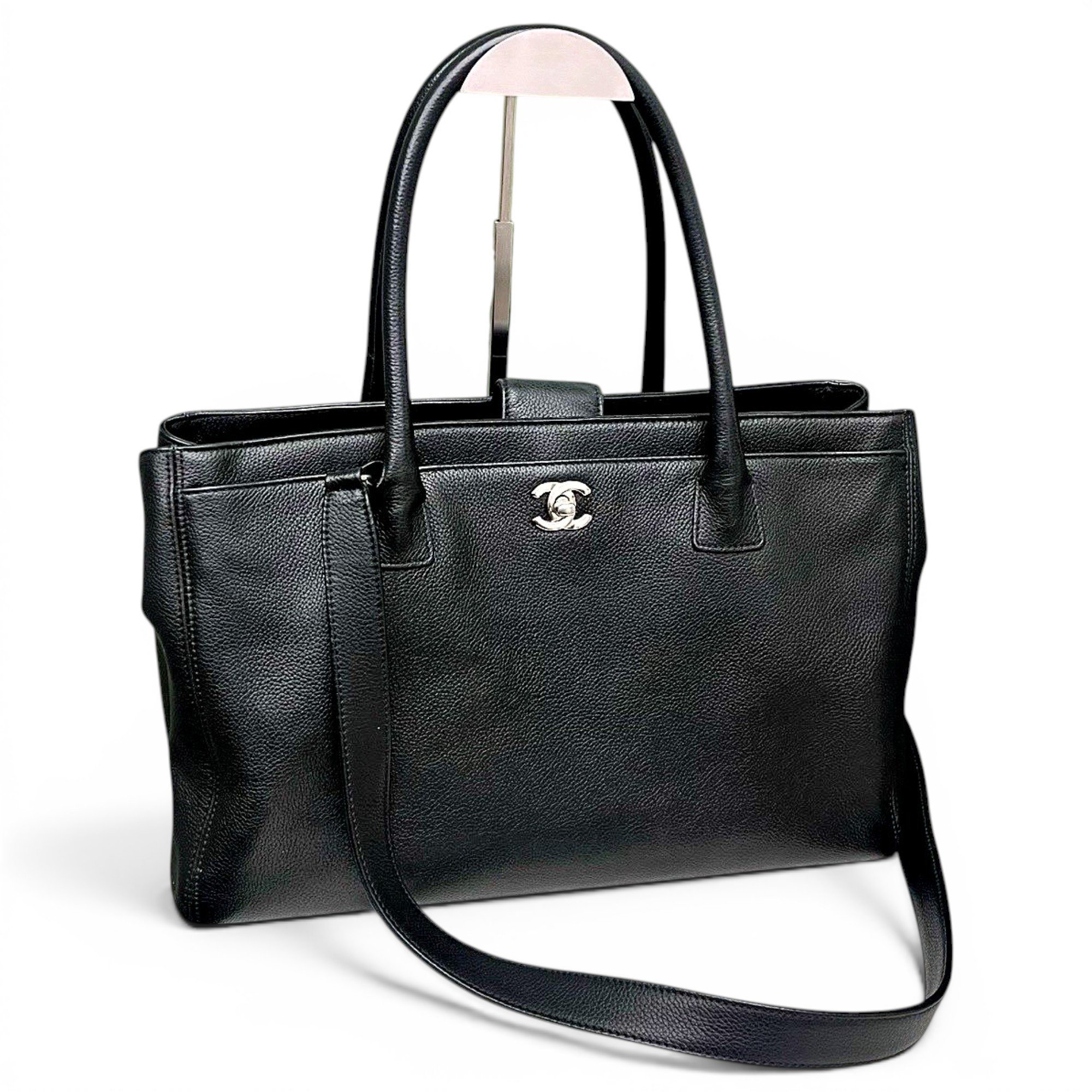 Executive leather tote